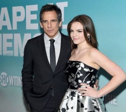 Quinlin Dempsey Stiller father Ben Stiller and sister Ella Olivia